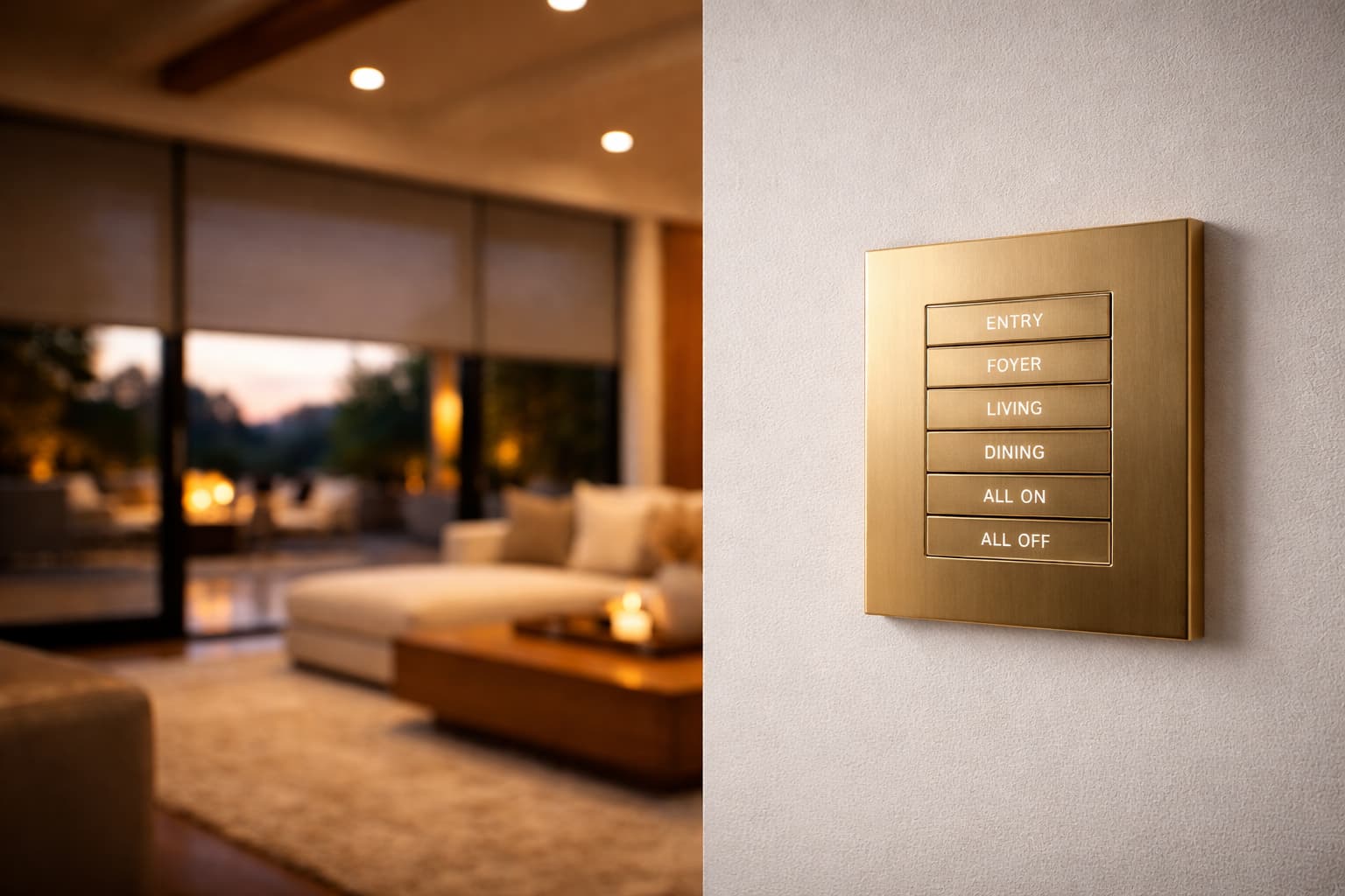 Integrated home systems — lighting control and motorized shading